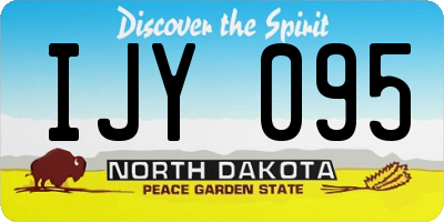 ND license plate IJY095