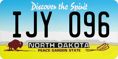 ND license plate IJY096