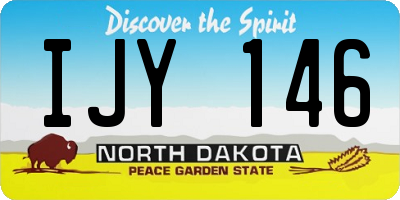 ND license plate IJY146