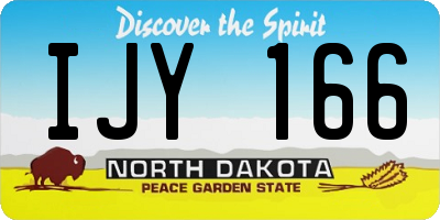 ND license plate IJY166