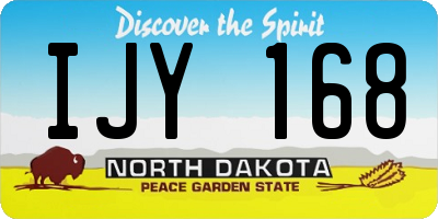 ND license plate IJY168