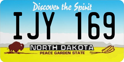 ND license plate IJY169