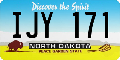 ND license plate IJY171