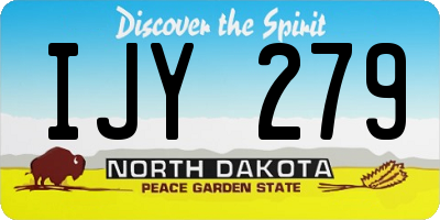 ND license plate IJY279
