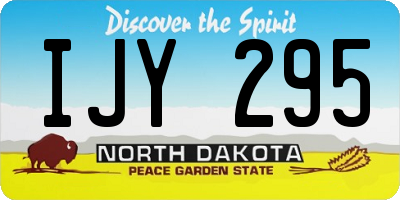 ND license plate IJY295