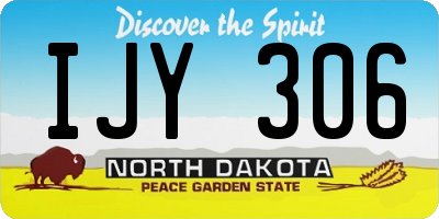 ND license plate IJY306