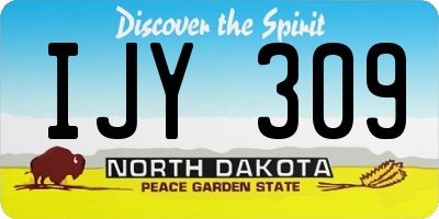 ND license plate IJY309