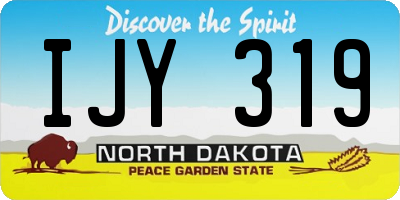 ND license plate IJY319