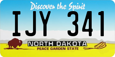 ND license plate IJY341