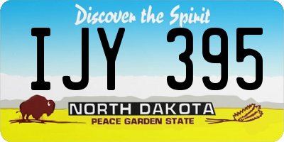 ND license plate IJY395