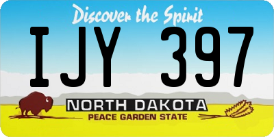 ND license plate IJY397
