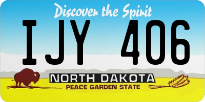 ND license plate IJY406