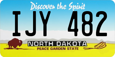 ND license plate IJY482