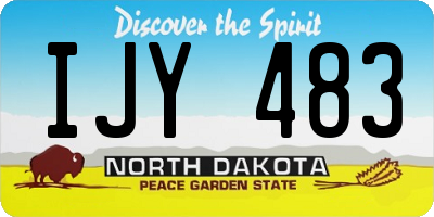 ND license plate IJY483