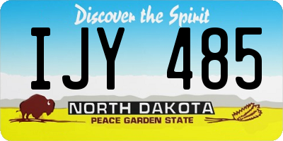 ND license plate IJY485