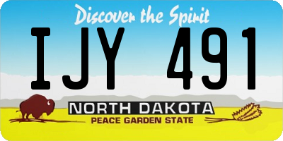ND license plate IJY491