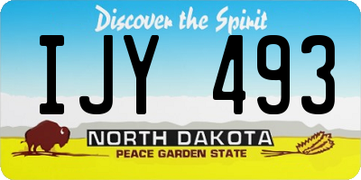 ND license plate IJY493