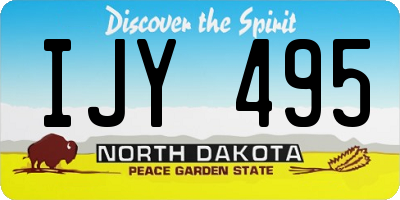 ND license plate IJY495