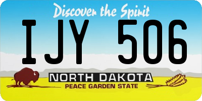 ND license plate IJY506