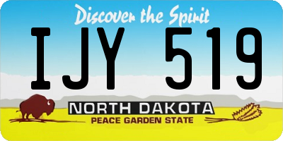 ND license plate IJY519