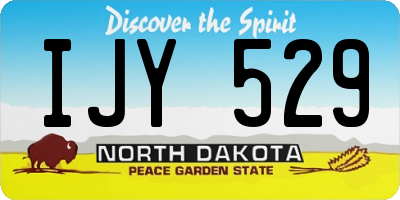 ND license plate IJY529