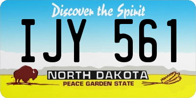 ND license plate IJY561
