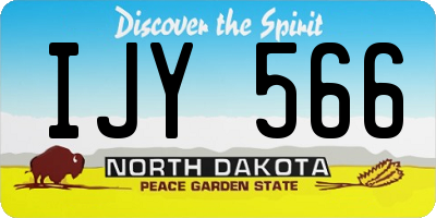 ND license plate IJY566