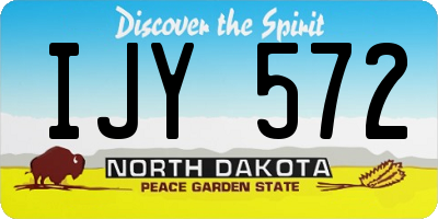 ND license plate IJY572