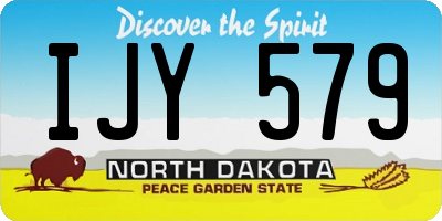 ND license plate IJY579