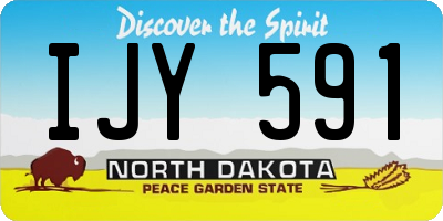 ND license plate IJY591