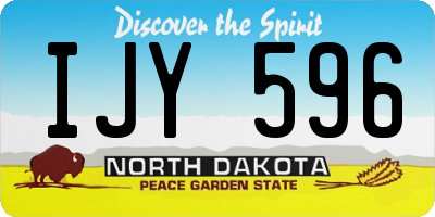 ND license plate IJY596