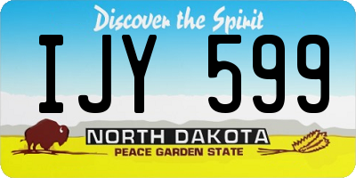 ND license plate IJY599