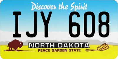 ND license plate IJY608