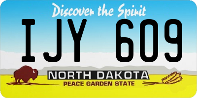 ND license plate IJY609