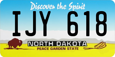 ND license plate IJY618