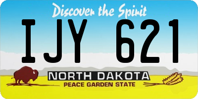ND license plate IJY621
