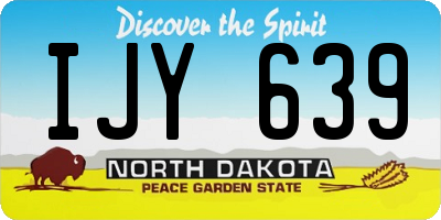 ND license plate IJY639