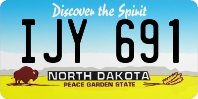 ND license plate IJY691