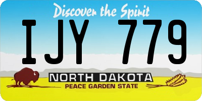 ND license plate IJY779