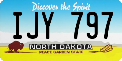 ND license plate IJY797