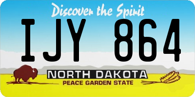 ND license plate IJY864