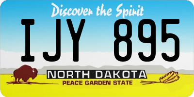 ND license plate IJY895