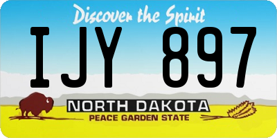 ND license plate IJY897