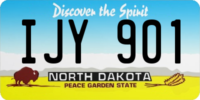 ND license plate IJY901