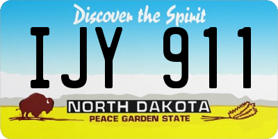 ND license plate IJY911