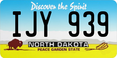 ND license plate IJY939