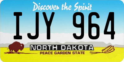 ND license plate IJY964