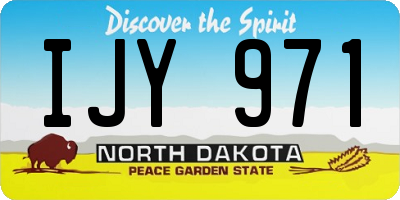 ND license plate IJY971