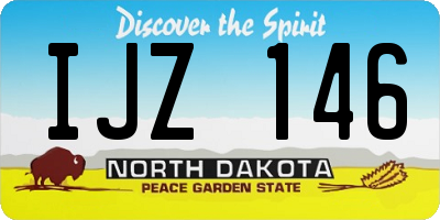ND license plate IJZ146