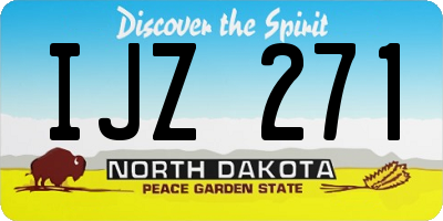 ND license plate IJZ271